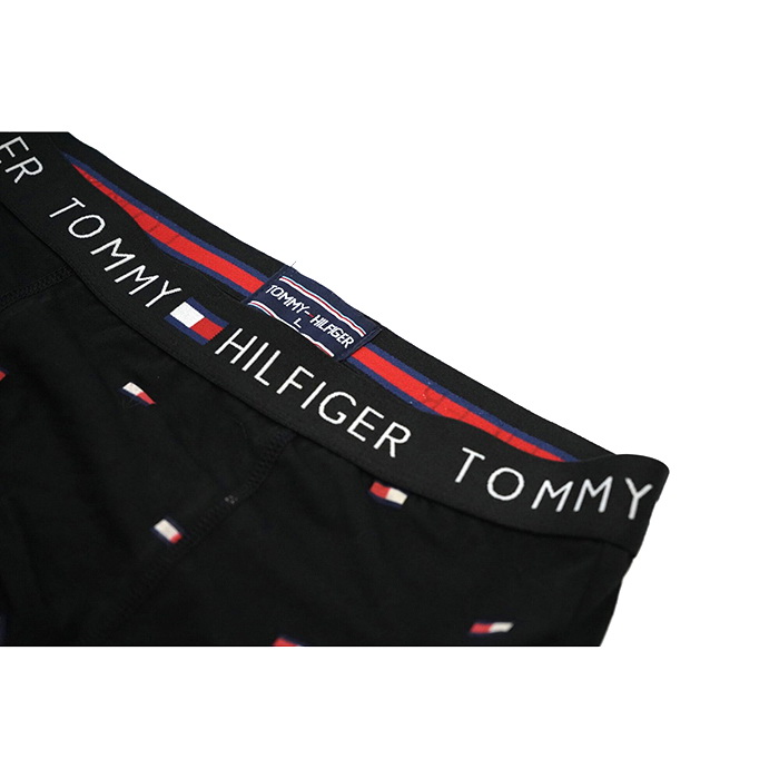 Boxer Tommy Hombre Estampado Geometrico Negro